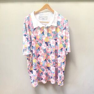 Smith‎ & Quinn Floral Beer Bottle Print Polo Shirt - XX-Large